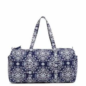 Vera Bradley Women's Blue Patterned Duffel Bag